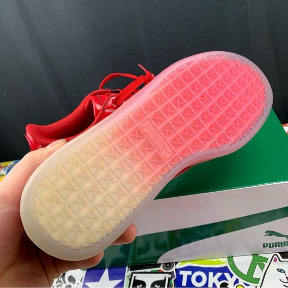 Puma Basket Red Ice Fade 5 Mens / 6.5 Womens - Picture 4 of 14